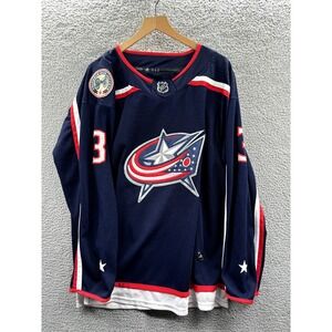 Columbus Blue Jackets Jersey Seth Jones Size 52 Blue Adidas